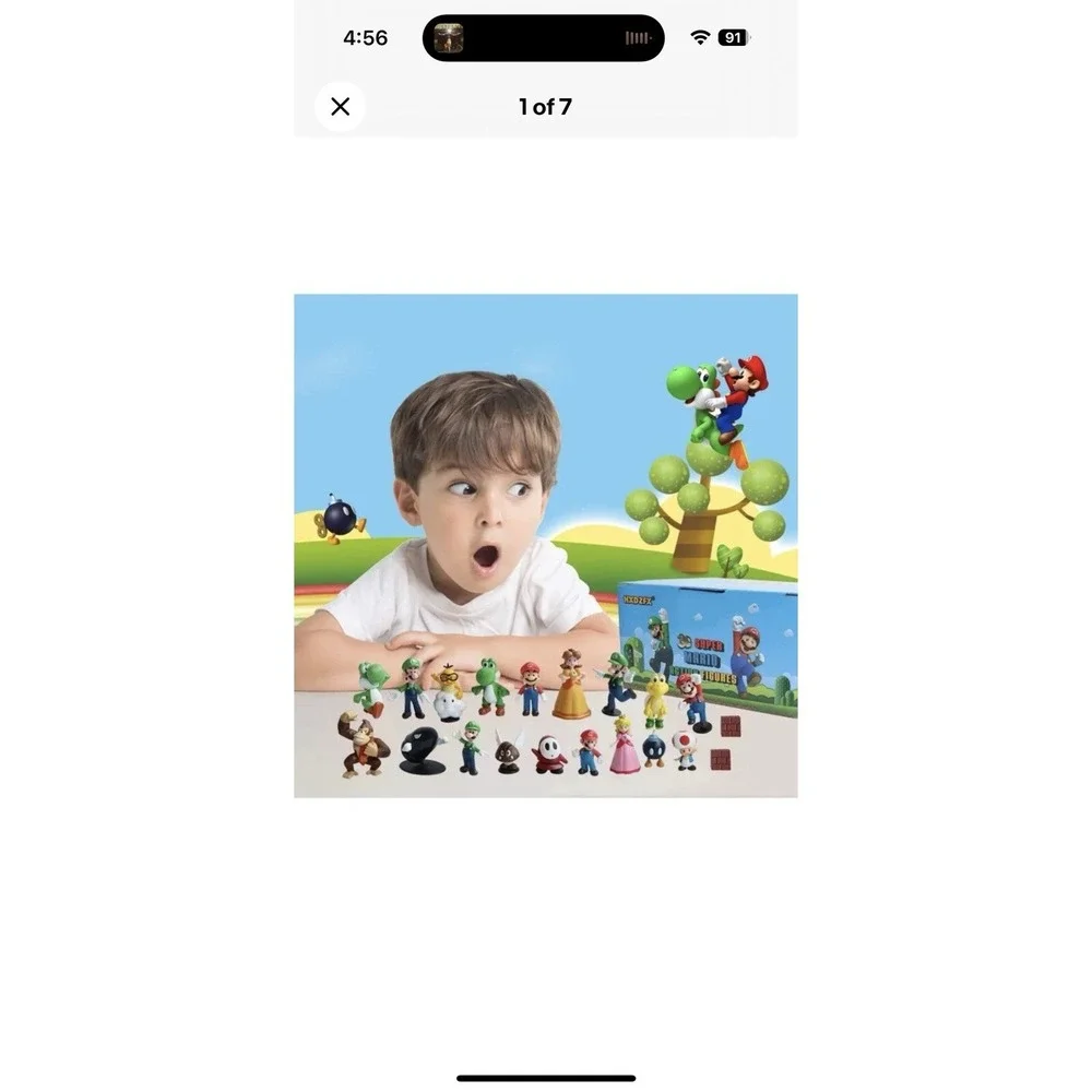 NEW Super Mario Bros 3D Action Figure Set